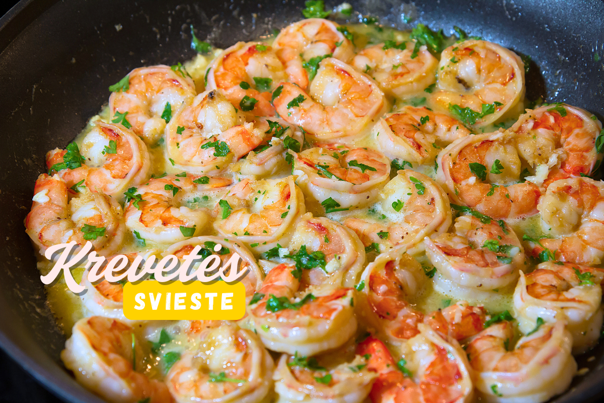 Krevetės svieste: skanu ir įspūdinga